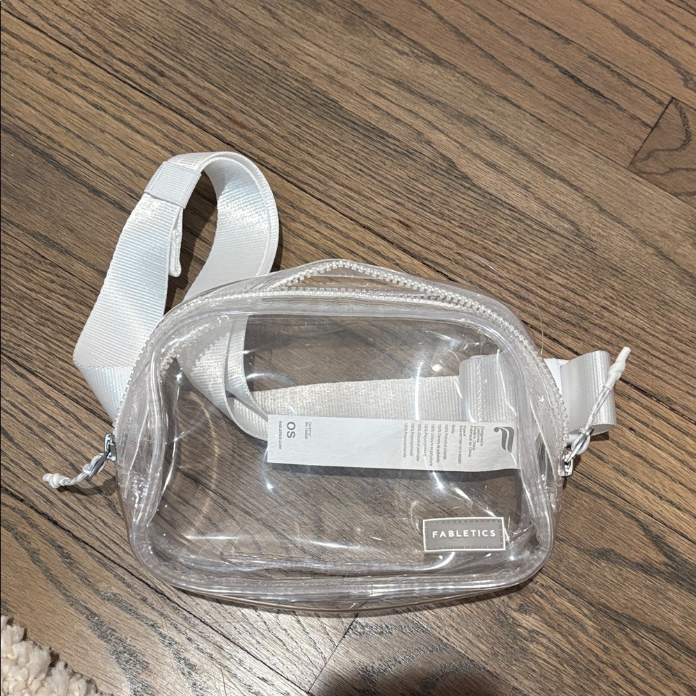 Fabletics Transparent Belt Bag with White Strap - Picture 1 of 1